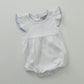 Knit Flutter Sleeve Bubble with Picot Trim- IN STOCK