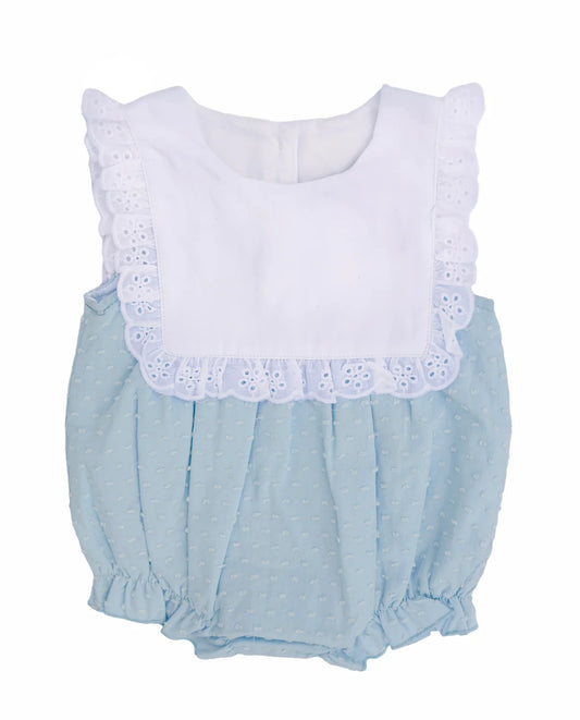 Blue Swiss Dot Bubble/ Dress- IN STOCK