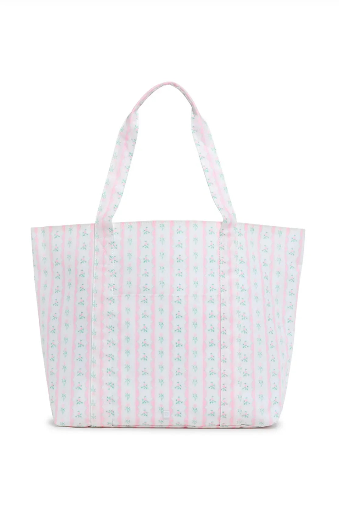 PINK RIBBON FLORAL TRVL JUMBO TOTE