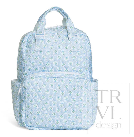 QUILTED ALL YOU NEED BAG - PETITE FLEUR BLUE