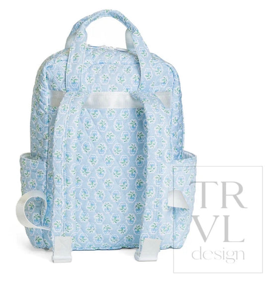 QUILTED ALL YOU NEED BAG - PETITE FLEUR BLUE