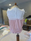 Pink Swiss Dot Bubble/ Dress- IN STOCK