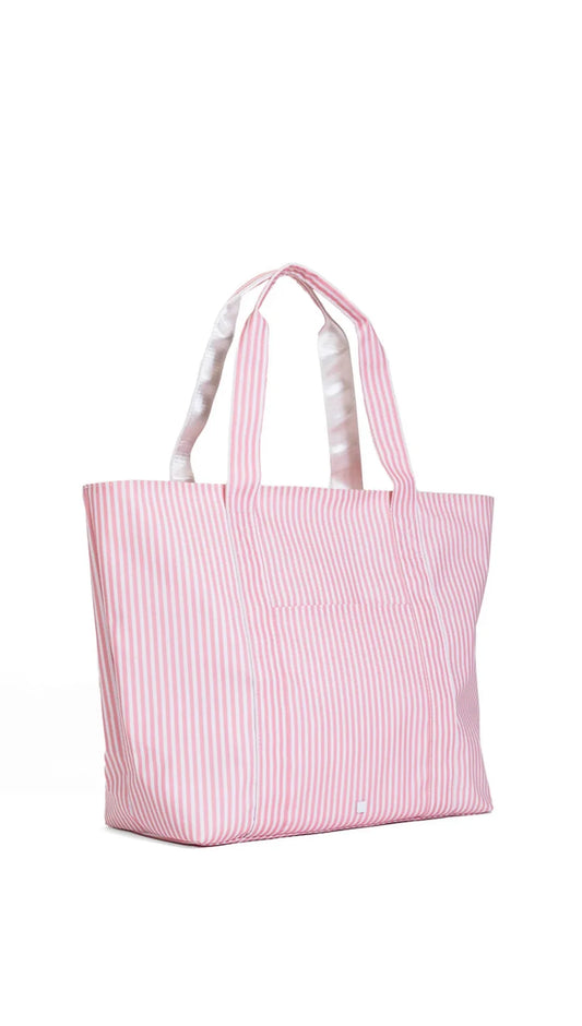 PIMLICO STRIPE DUSTY ROSE TRVL JUMBO TOTE