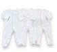 Picot Trim Button Footie- IN STOCK