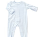Picot Trim Button Footie- IN STOCK