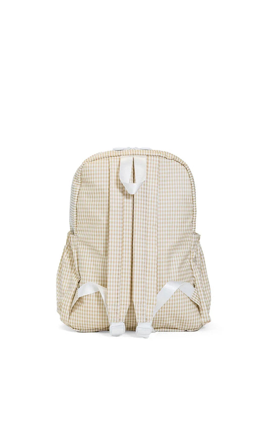 TAN GINGHAM BACKPACKER