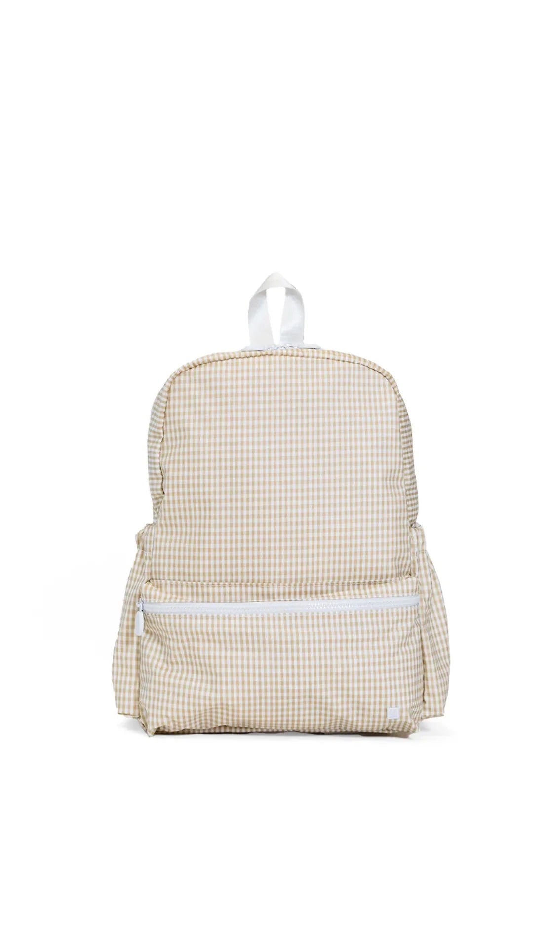 TAN GINGHAM BACKPACKER