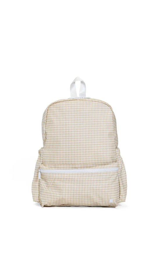 TAN GINGHAM BACKPACKER