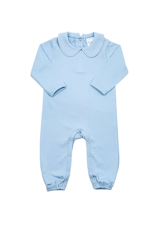Boys Collared Romper LS