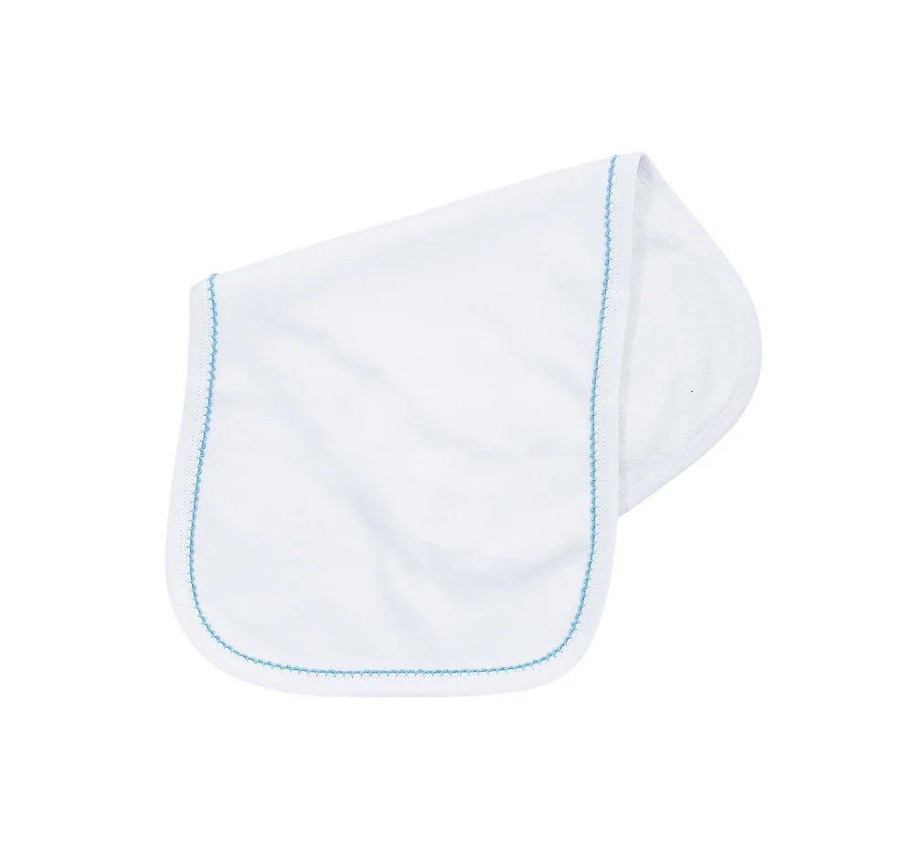Picot Trim Burp Cloth- IN STOCK