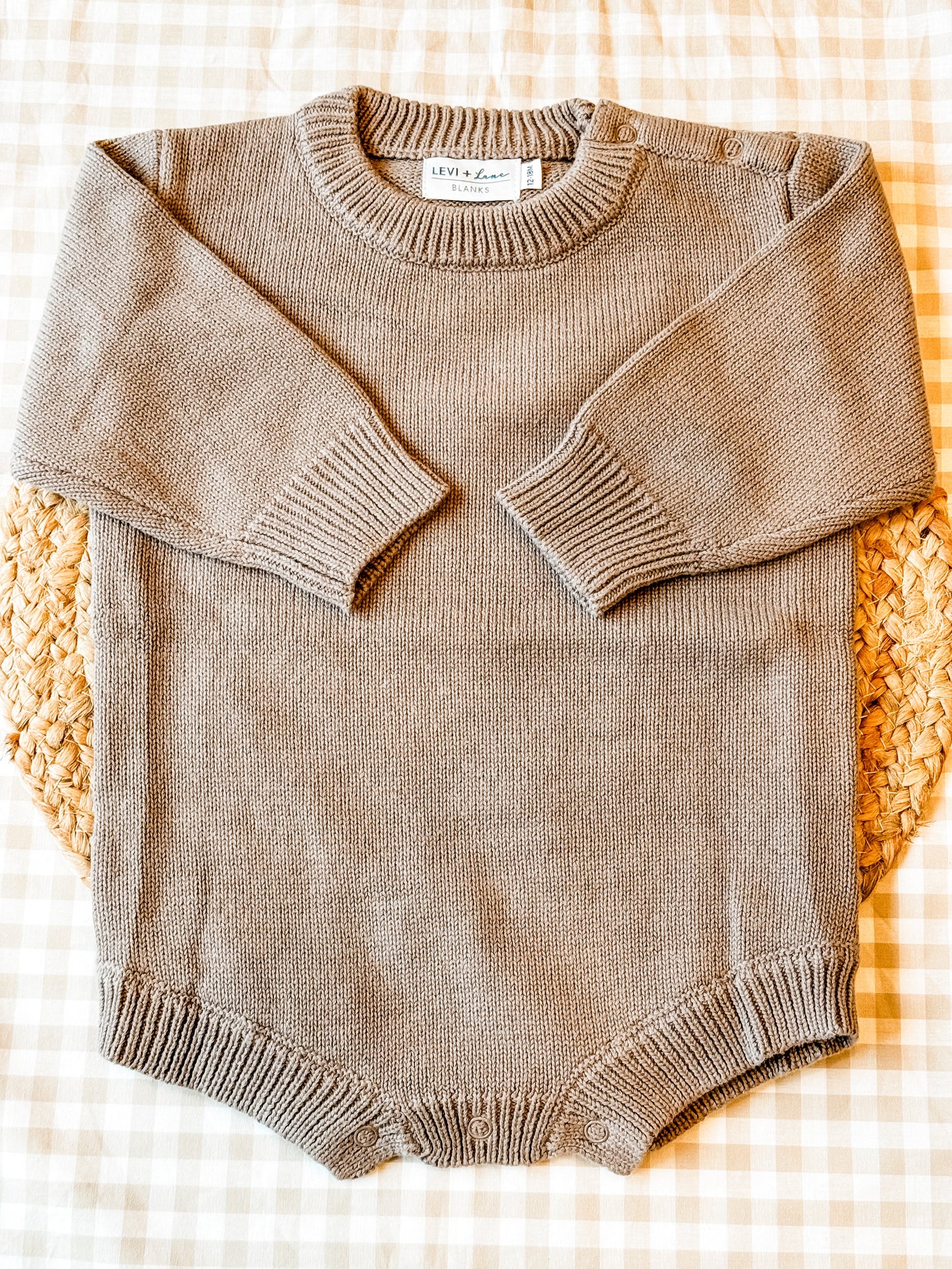 No Ruffle Knit Romper- IN STOCK