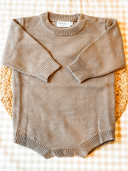 No Ruffle Knit Romper- IN STOCK