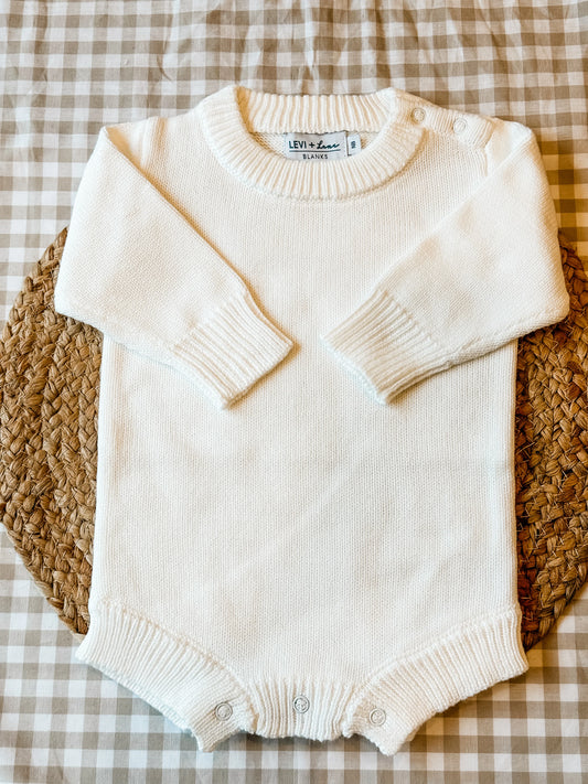 No Ruffle Knit Romper- IN STOCK