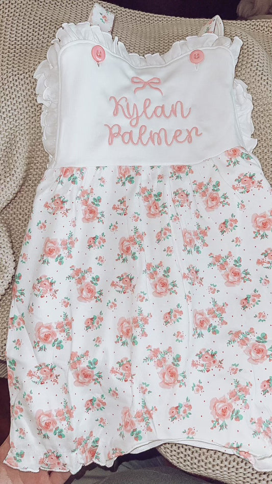 Girls Ruffle legged romper- IN STOCK