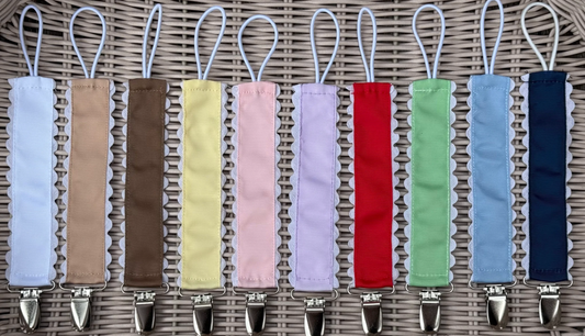 Grosgrain Pacifier Clips- IN STOCK