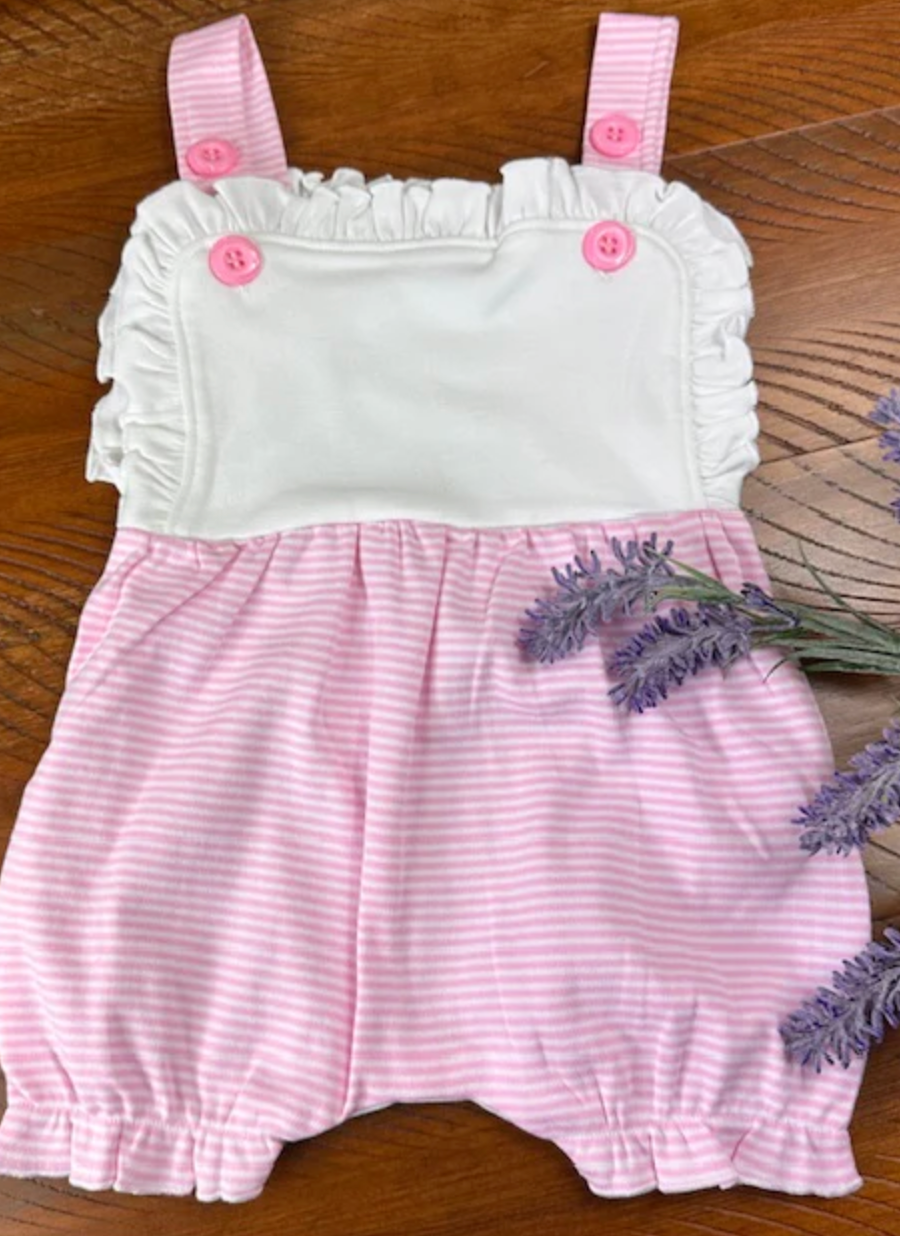 Girls Ruffle legged romper- IN STOCK
