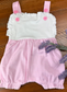Girls Ruffle legged romper- IN STOCK