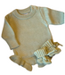 Girls Ruffle Knit Romper