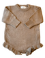 Girls Ruffle Knit Romper