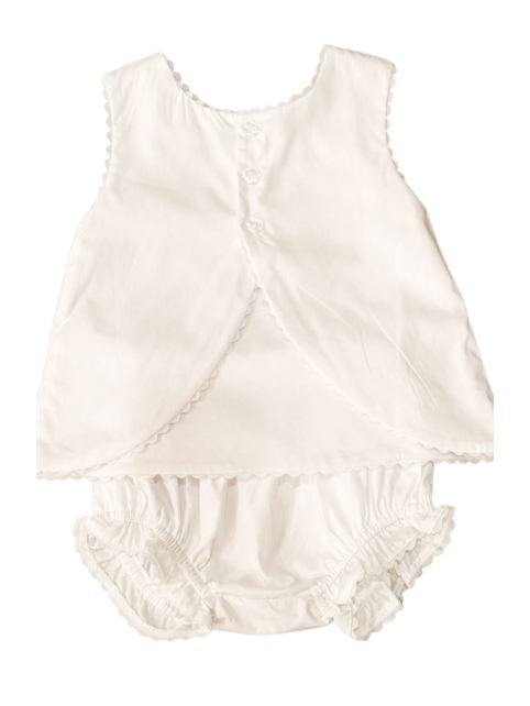 Swing Back Diaper Set- Pink or White Trim