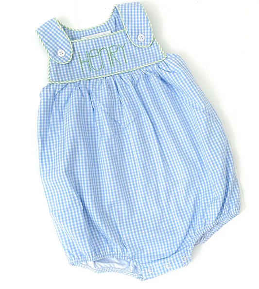 Gingham tab bubble- IN STOCK