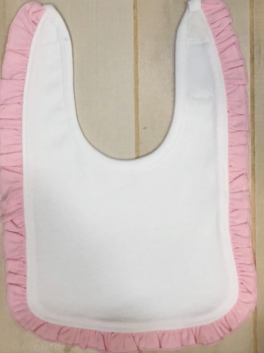 Ruffle Bib (Different color trim)- IN STOCK
