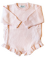 Girls Ruffle Knit Romper
