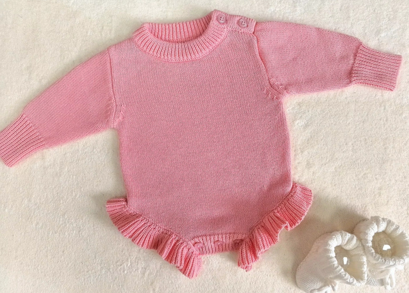 Long sleeve knit romper- IN STOCK