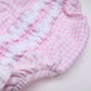 Mini Checks Pink Ruffle Bubble
