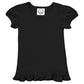 Girl's Short Sleeve Ruffle Tee - Basic Colors
