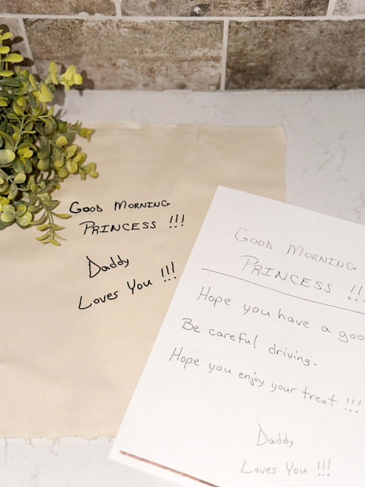 Hand Writing Embroidery
