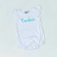 Knit Solid Flutter Sleeve Bubble- IN STOCK