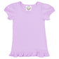 Girl's Short Sleeve Ruffle Tee - Pinks and Purple