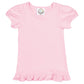 Girl's Short Sleeve Ruffle Tee - Pinks and Purple