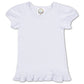 Girls ruffled hem shirt- IN STOCK